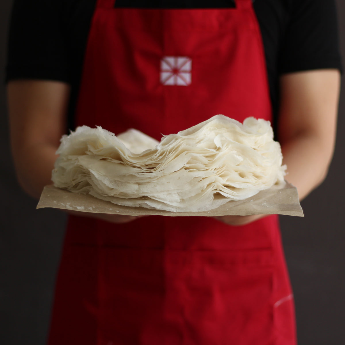 Hand-made popiah skin