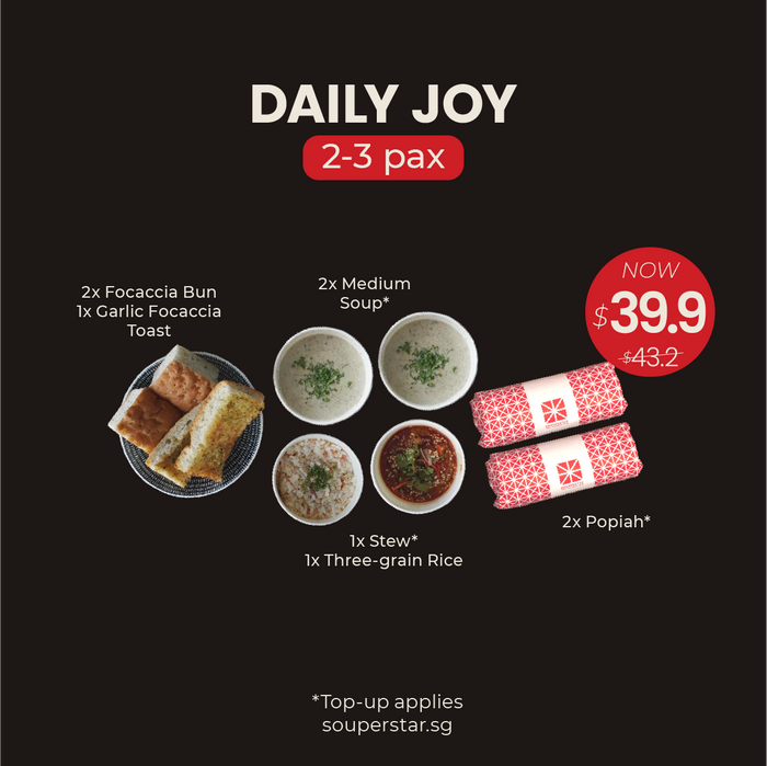 Daily Joy Bundle (2-3pax)