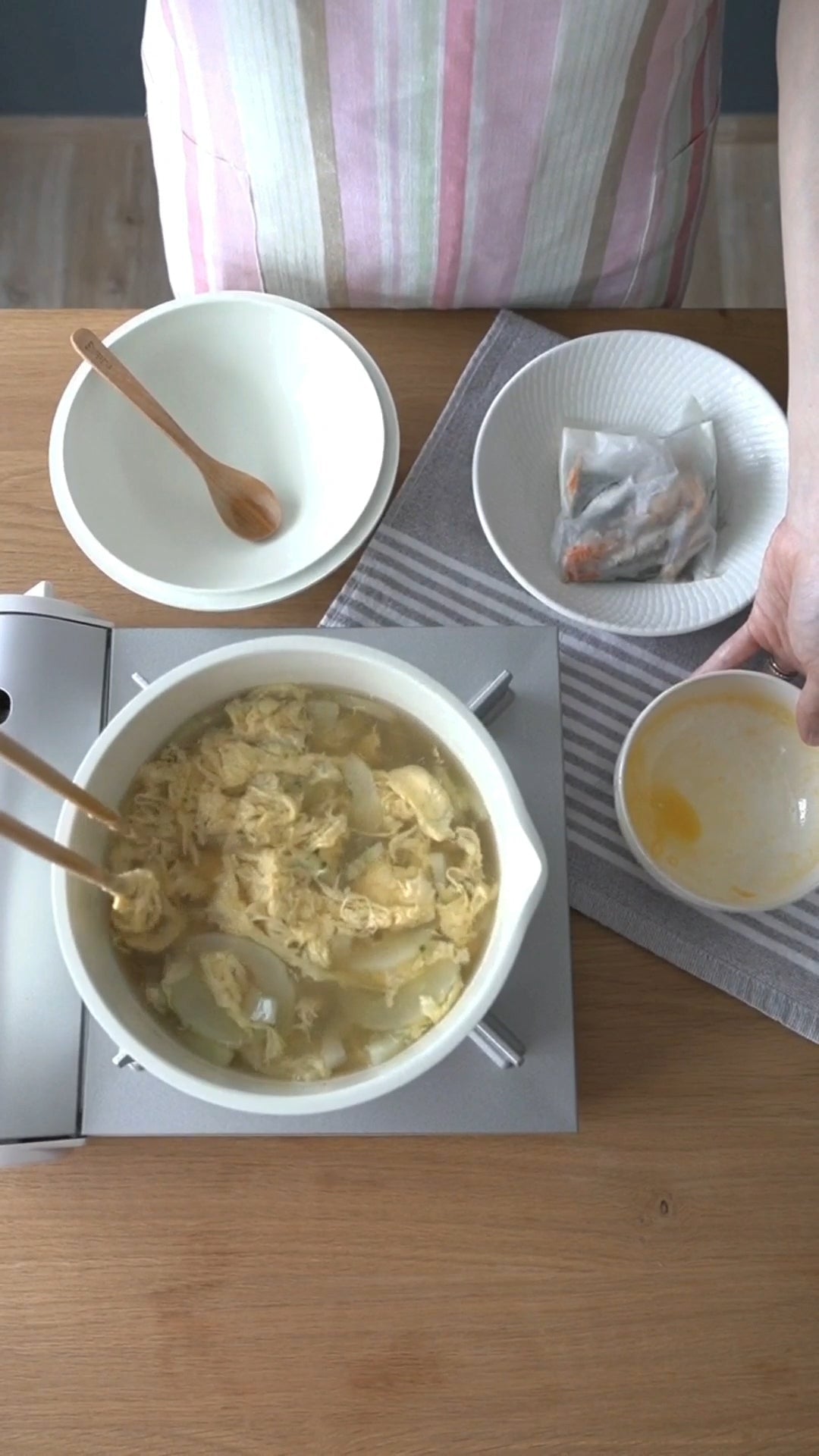 Egg Drop Cucumber Soup Recipe in 15 Minutes