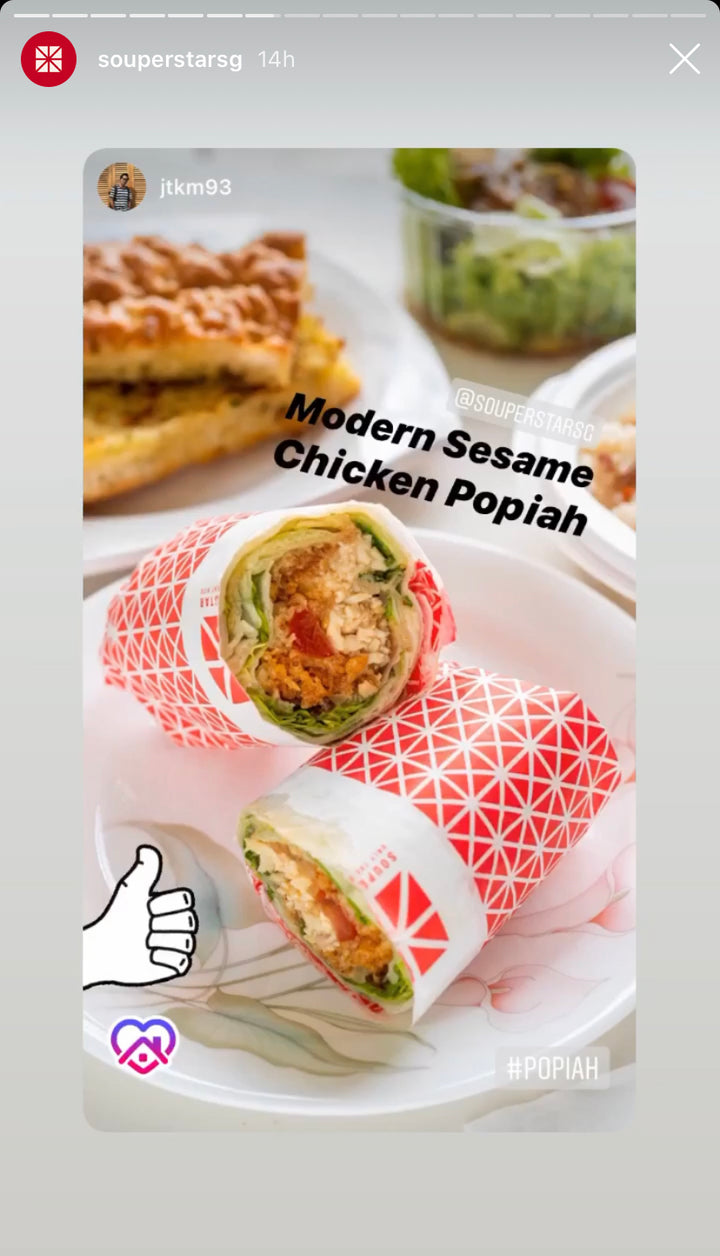Sesame Chicken Popiah